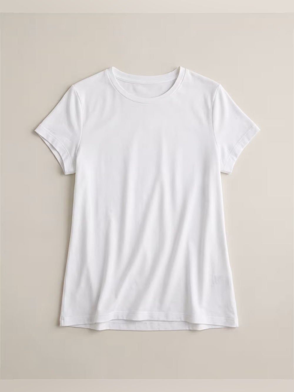 Cotton Modal Crew Neck Swing Tee